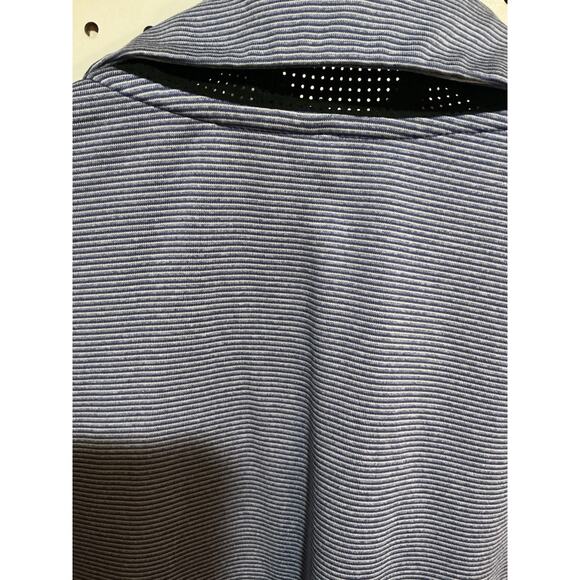 Nike Golf Dri-FIT Polo Shirt Men’s Large Blue White Stripe Standard Fit - Picture 5 of 7